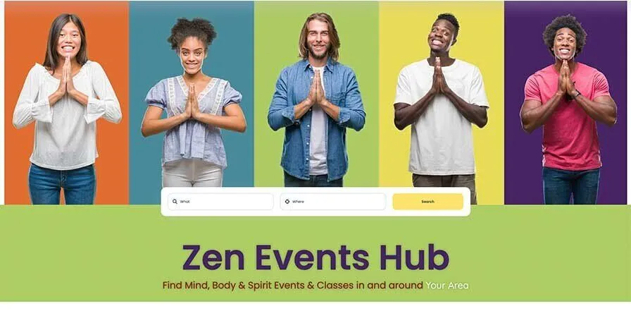 Image of Zen Events Hub - facilitating Reiki attunement sessions and Reiki healing and reiki shares, showcasing spiritual events.